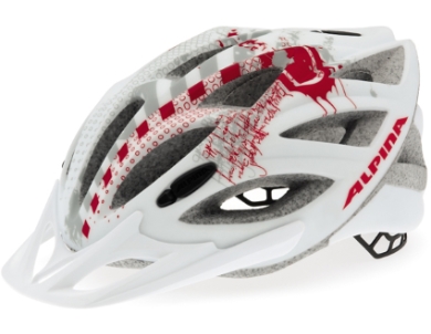 Cyklistická přilba Alpina SPICE L.E. white-red matt