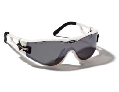Sportovní brýle Alpina Swing 32 DLQM barva rámečku: white, barva zorníků: Q rubyred / Q mirror black